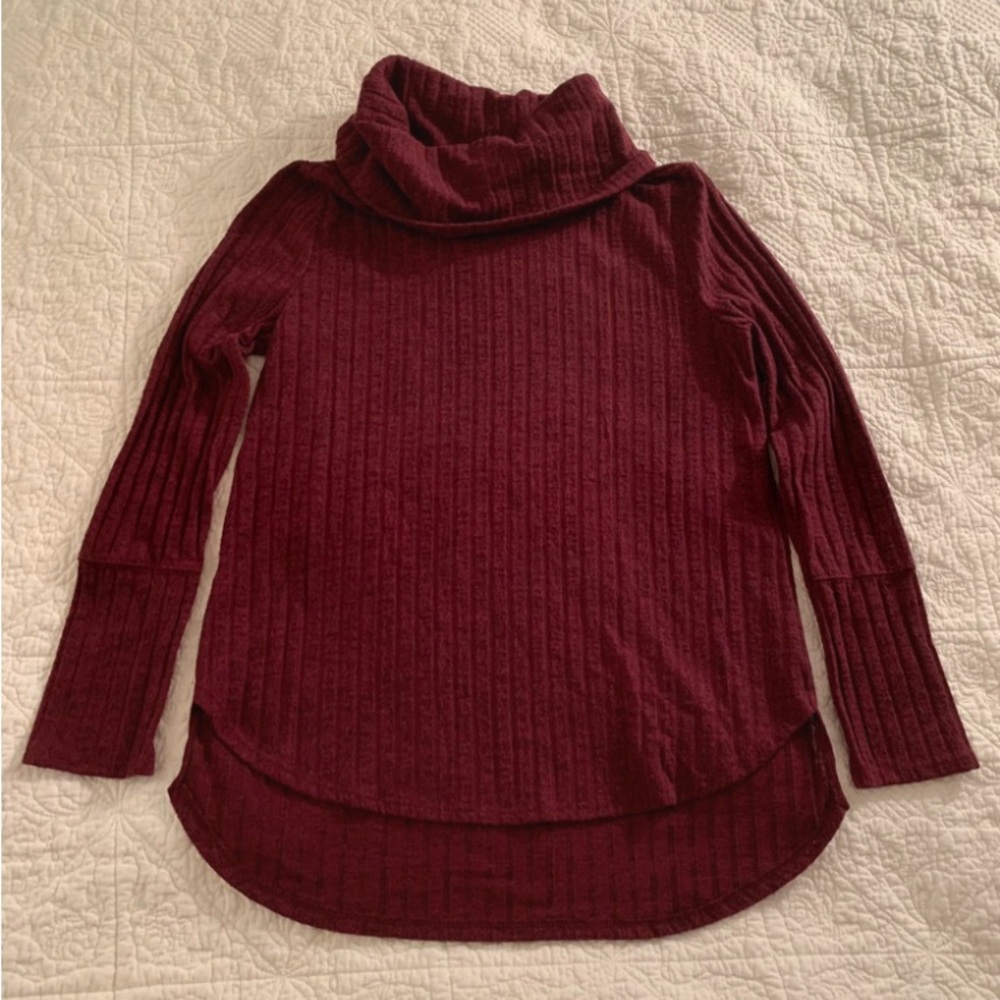 Sweet Tea’s By Pink Rose Marled Pink Turtle Neck Long Sleeve Sweater Size L